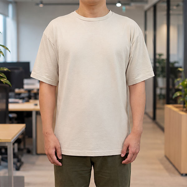 着用イメージ　183グレージュ　身長178cm　XLサイズ着用