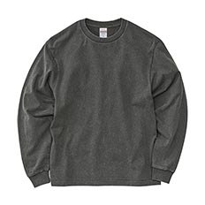 6.2オンス オープンエンド フェードウォッシュ ロングスリーブ Tシャツ(2.1インチリブ)