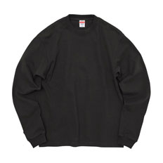 【在庫限り】8.8オンス オーガニックコットン ロングスリーブ Tシャツ(2.1インチリブ)