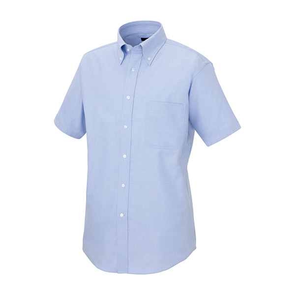 【ストレッチ】オックスフォードボタンダウンシャツ(半袖)
