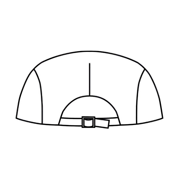 BACKイメージ　後ろアジャスター付き。サイズ調節(56～60㎝)が可能です。