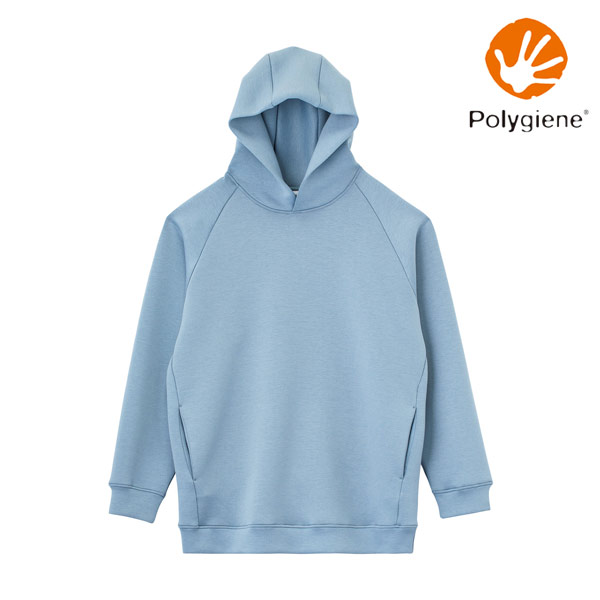 MS-2132】 【抗菌防臭】10.0oz ドライストレッチプルオーバーパーカ