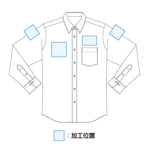 Obd 0 オックスフォード ボタンダウンシャツ 長袖 オリジナルtシャツのプリント作成 刺繍のことならjetchop