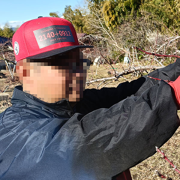 制作事例 73ブラック×レッド フルカラー転写プリント 前中央:W120mm×H55mm、右よこ:W40mm×H40mm