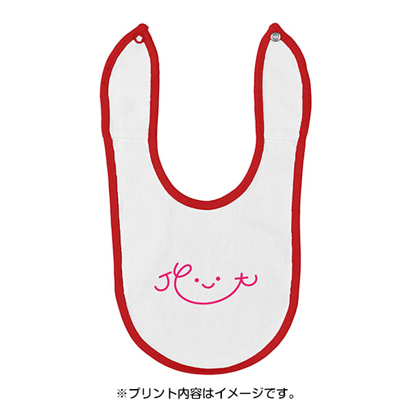 商品イメージ　08 ホワイト×レッド ※プリント内容はイメージです