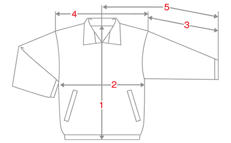 ブルゾン・コートサイズ表記