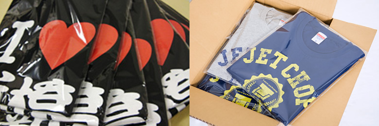 オリジナル　プリント、刺繍 オリジナルTシャツのプリント作成・刺繍のことならJETCHOP